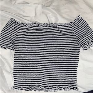 striped crop top